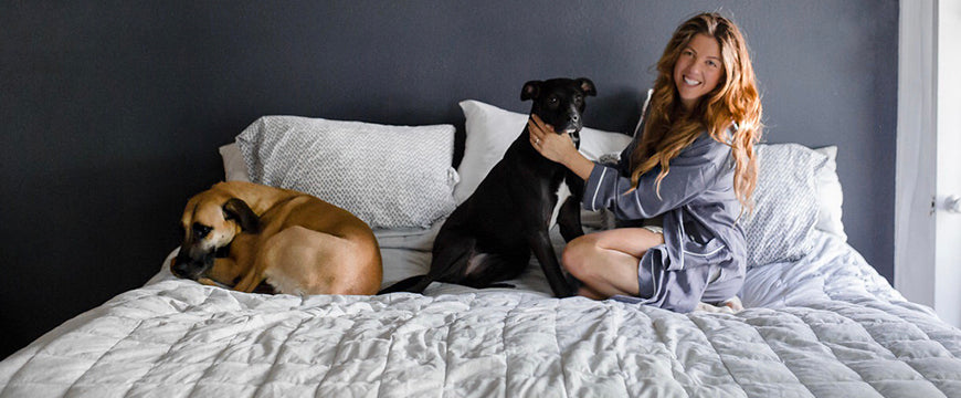 Co sleeping outlet with dog