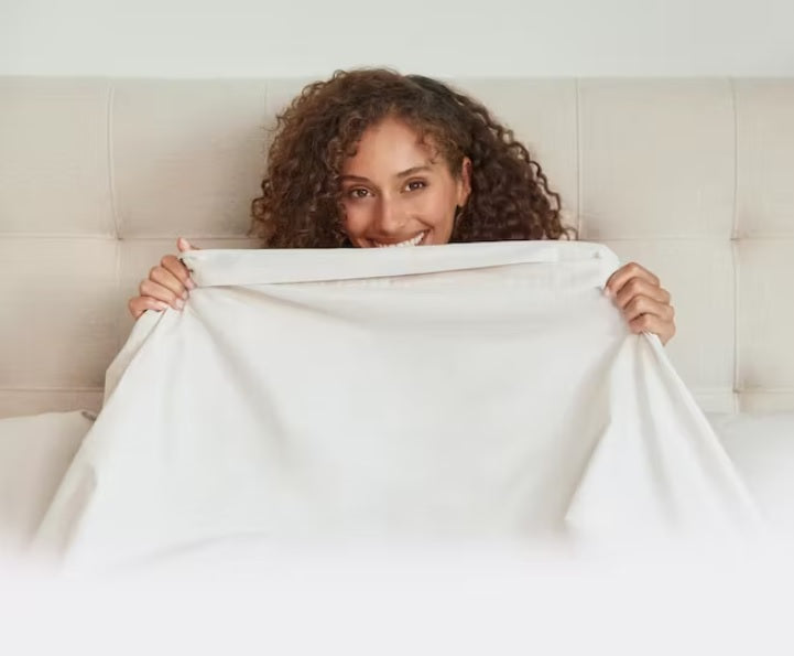 Woman with Cotton Sheets