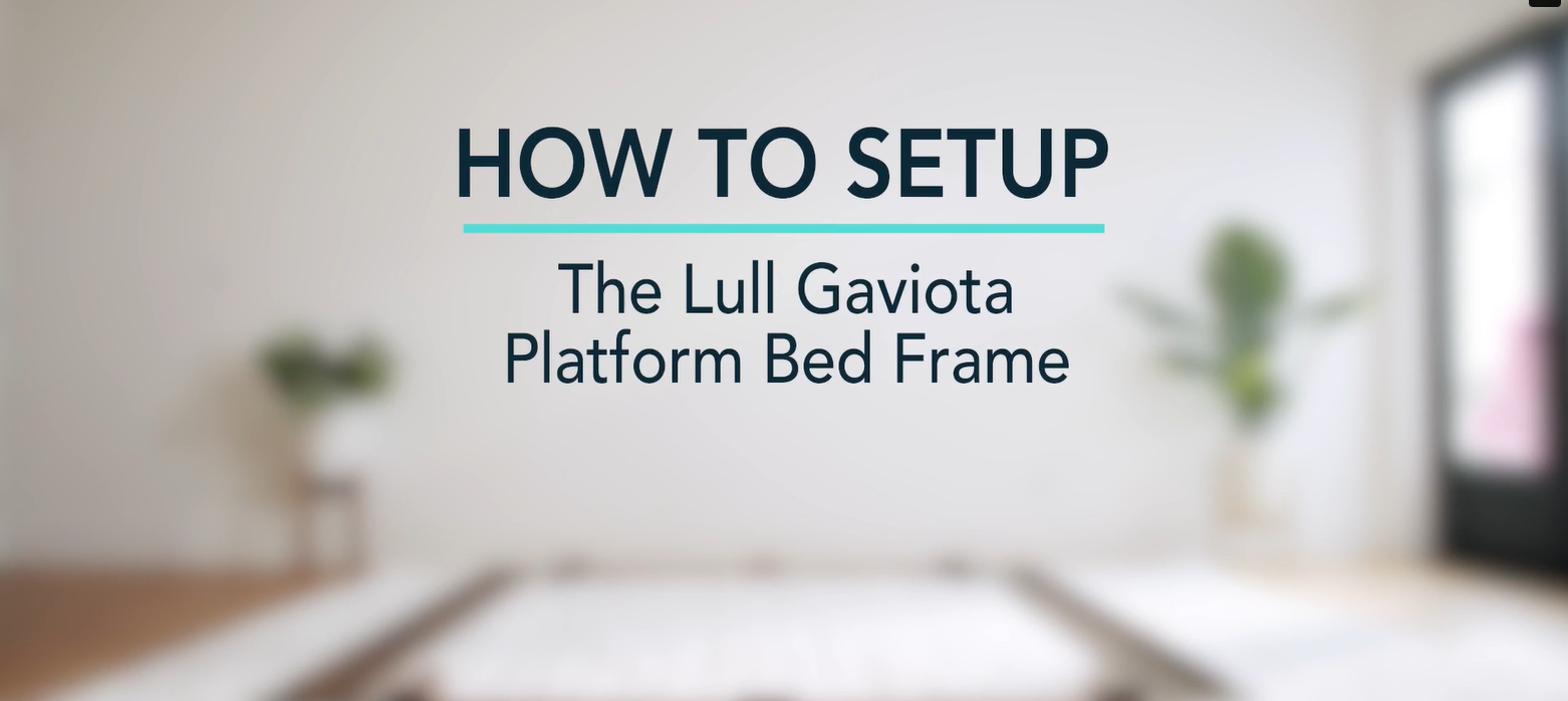 How to setup a lull bed frame.