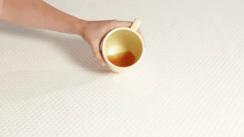 Lull Mattress Protector spill test