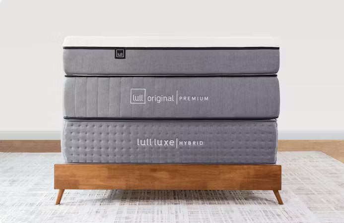 All 3 lull mattress stacked on top of each other.