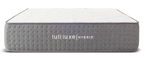 A silo image of the Lull Luxe Hybrid Mattress