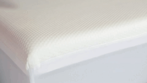 Demonstrating the protective qualities of a Lull Mattress Protector