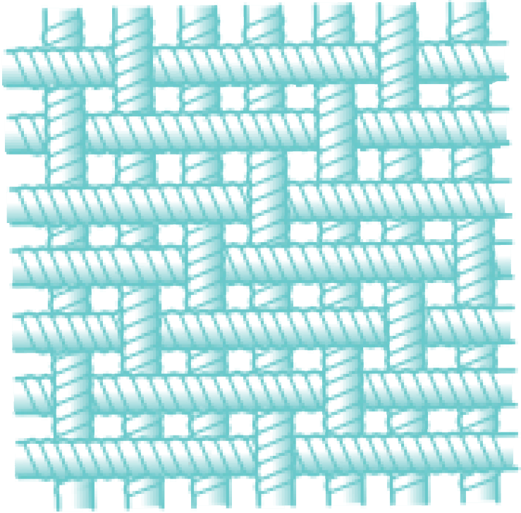 Sateen weave graphic